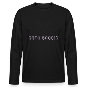 Méchant gothique ! Gothique Fille Gothique Esthétique - T-shirt manches longues Premium bio Homme - noir - Devant - Nico (187cm)