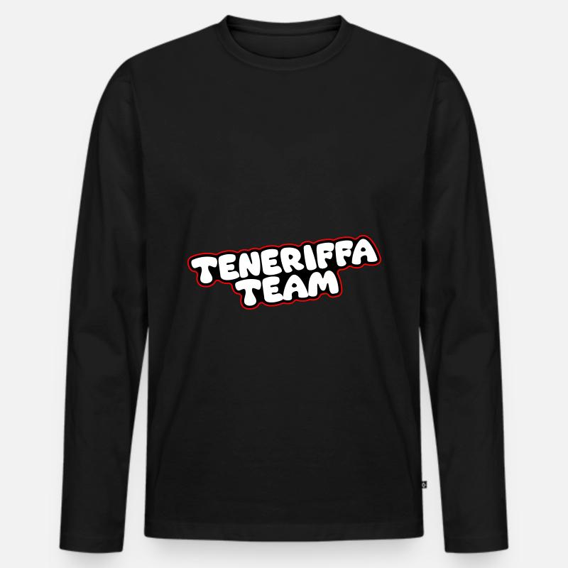 Teneriffa Team - Männer Premium Bio Langarmshirt - Schwarz