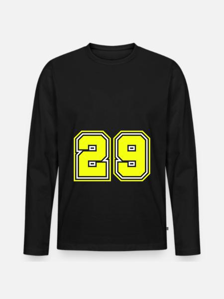 Symbole numérique 29 - T-shirt manches longues Premium bio Homme - noir