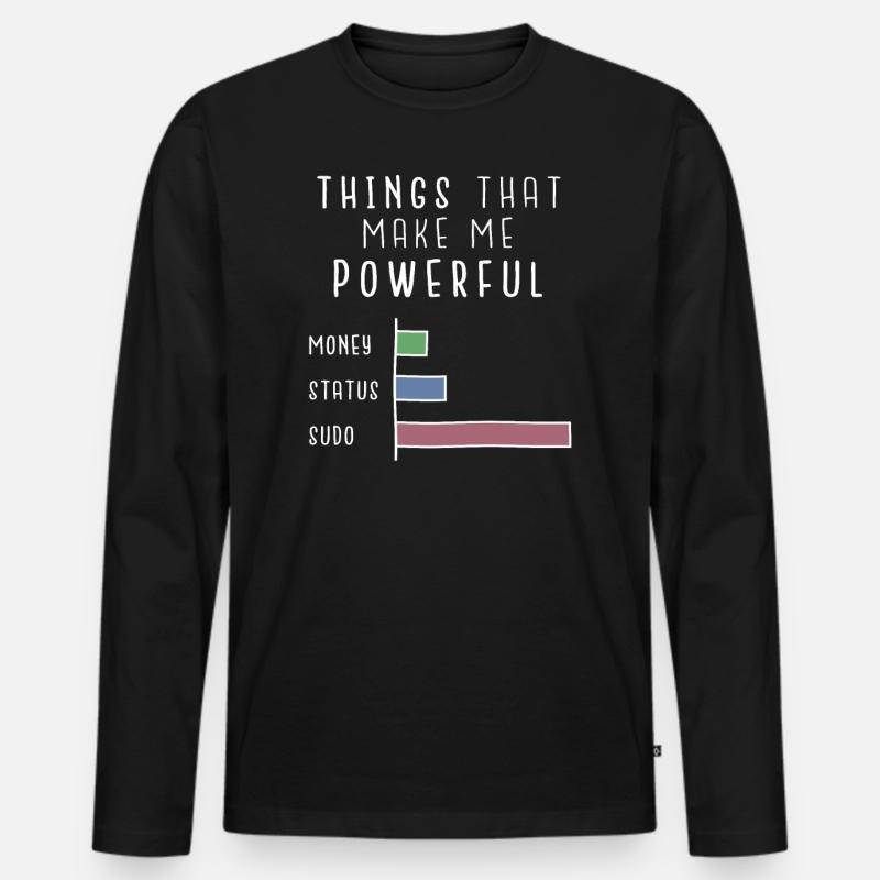 Linux T-Shirt - Ein super Geschenk - Männer Premium Bio Langarmshirt - Schwarz