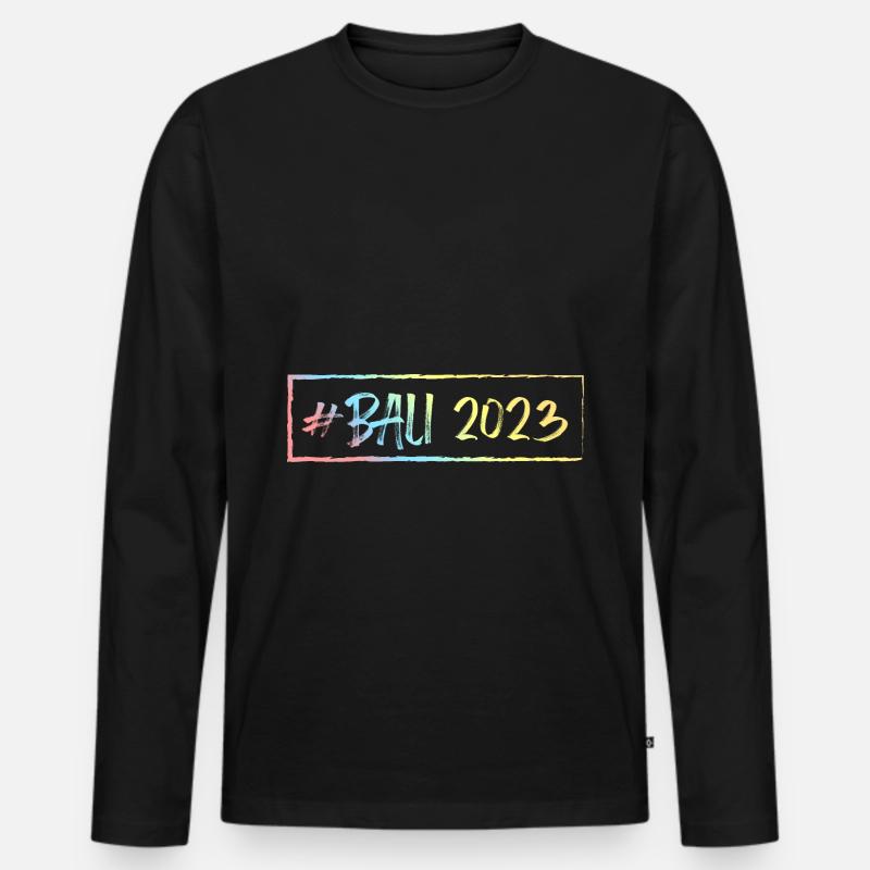 Bali 2023 - Männer Premium Bio Langarmshirt - Schwarz