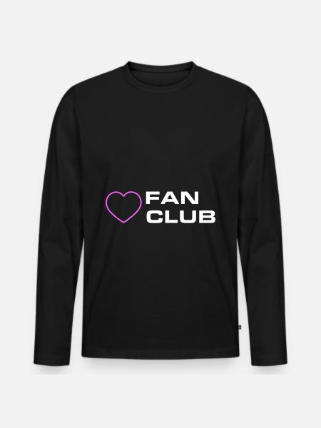 Fanklubb - Ekologisk långärmad premium-T-shirt herr - svart