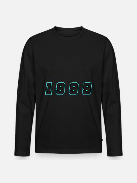 Numéro de l’année 1999 - T-shirt manches longues Premium bio Homme - noir