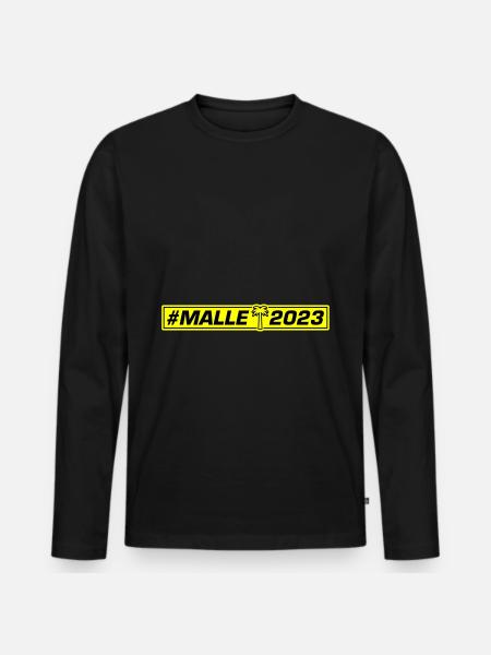 Malle 2023 - T-shirt manches longues Premium bio Homme - noir