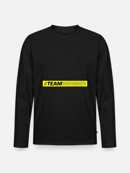Team Symbol - Männer Premium Bio Langarmshirt - Schwarz