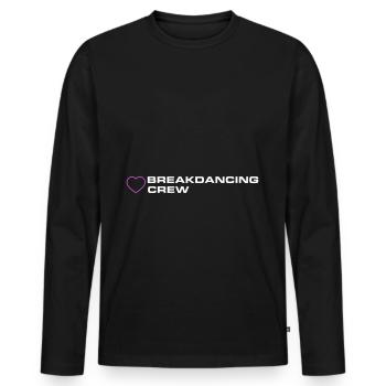Breakdancing Crew - Männer Premium Bio Langarmshirt - Schwarz - Vorne - Nico (187cm)