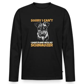 I can not at the moment. My dog the snorter - Men's Premium Organic Long Sleeve Shirt - black - Front - Nico (187cm)