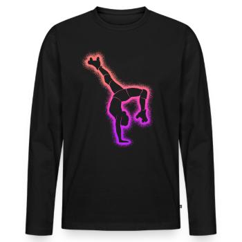 Roller Skate Kids Roller Skating Women Roller Skates - Men's Premium Organic Long Sleeve Shirt - black - Front - Nico (187cm)