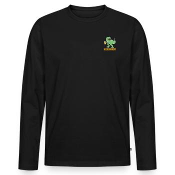 Bier Dino Bierkrug Bier Saurus Bier Dinosaurier - - Männer Premium Bio Langarmshirt - Schwarz - Vorne - Nico (187cm)