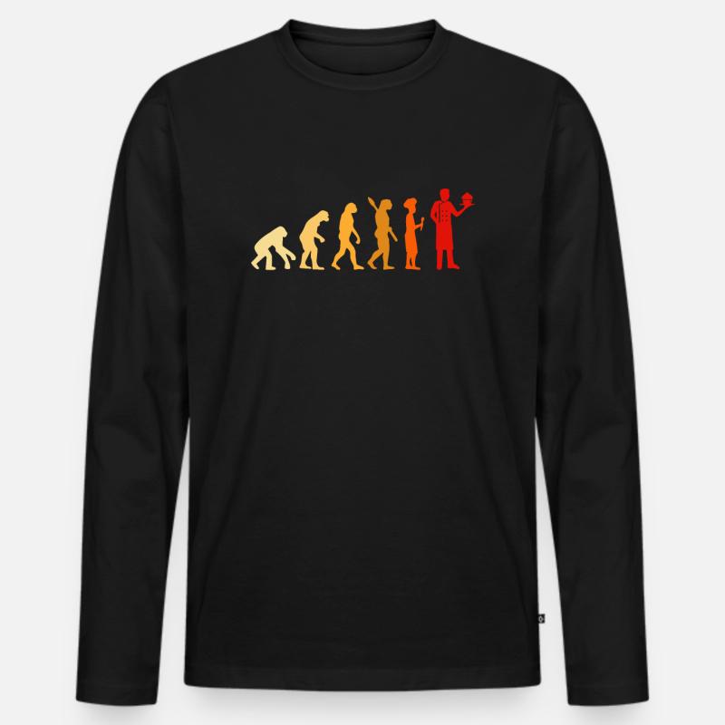 Chef Evolution Chef Cook Professional Chef Kitchen - Männer Premium Bio Langarmshirt - Schwarz