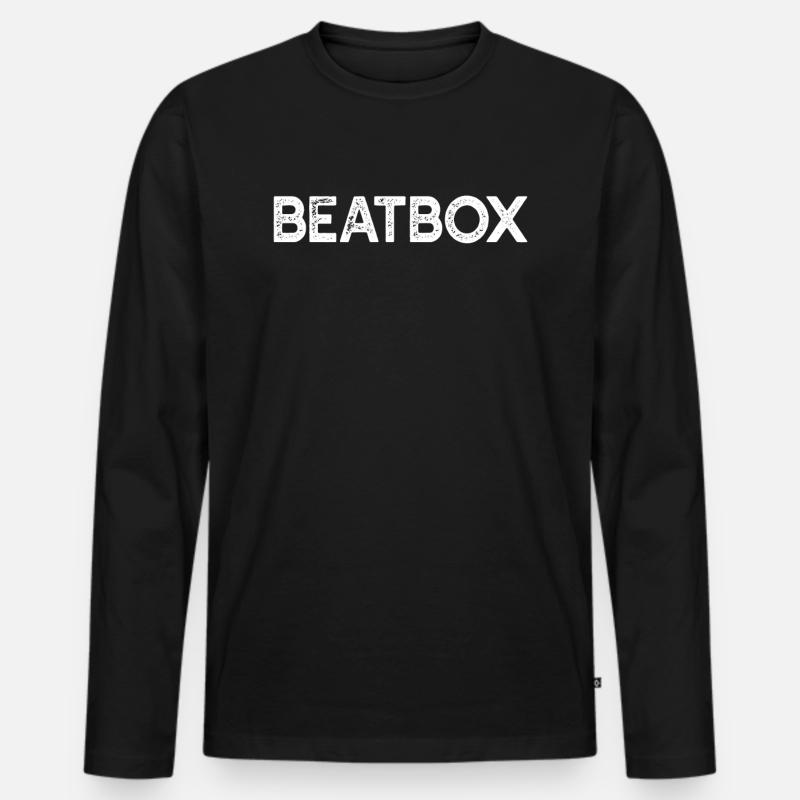 Beatboxing Beatboxer Beatbox - Männer Premium Bio Langarmshirt - Schwarz