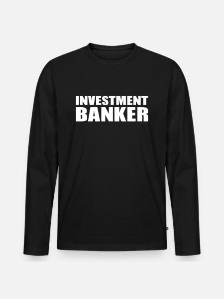 Investeringsbankmand - Investor Aktiemarked - Premium økologisk langærmet T-shirt til mænd - sort