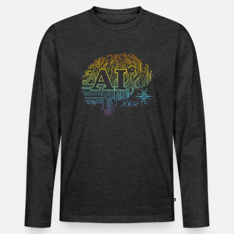 Machine Learning Ai Artificial Intelligence Men's Premium Organic Long Sleeve Shirt