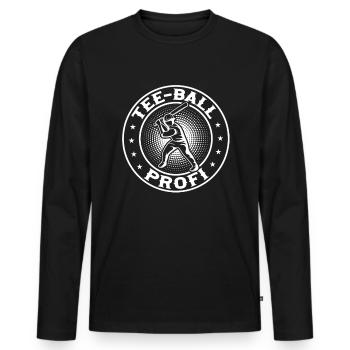 Teeball Player Profi - Tee-ball Profi - Männer Premium Bio Langarmshirt - Schwarz - Vorne - Nico (187cm)