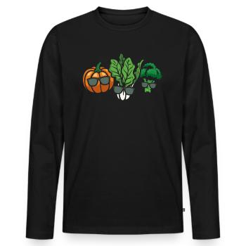 Hobby Gardener Landscaper Gardening Funny vegetabl - Männer Premium Bio Langarmshirt - Schwarz - Vorne - Nico (187cm)