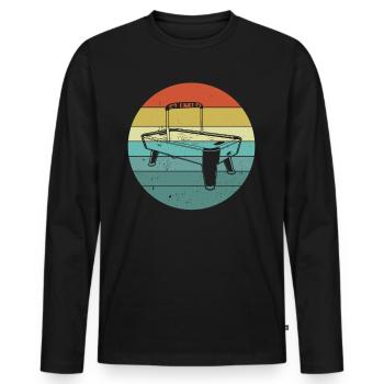 Air Hockey stick Air Hockey - Men's Premium Organic Long Sleeve Shirt - black - Front - Nico (187cm)