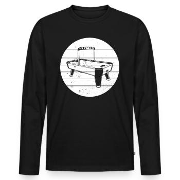 Air Hockey stick Air Hockey Lover Air Hockey Playe - Men's Premium Organic Long Sleeve Shirt - black - Front - Nico (187cm)