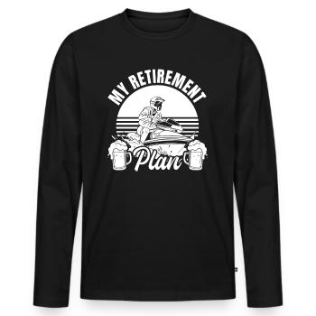 Jetski Plan de retraite Funny Jetski Jetski à la retraite - T-shirt manches longues Premium bio Homme - noir - Devant - Nico (187cm)