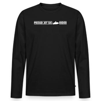 Jet Skiing Jet Ski Lover Funny Jet Ski - Proud Jet Ski - T-shirt manches longues Premium bio Homme - noir - Devant - Nico (187cm)