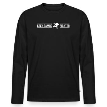 Sambo Martial Arts Sambo Fighter - Sexy Sambo - Männer Premium Bio Langarmshirt - Schwarz - Vorne - Nico (187cm)