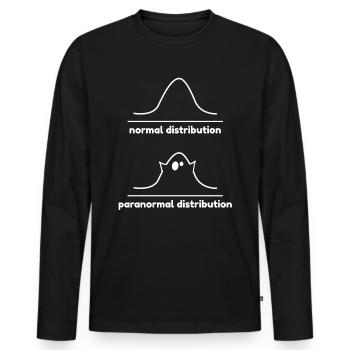 Paranormal Distribution - Men's Premium Organic Long Sleeve Shirt - black - Front - Nico (187cm)