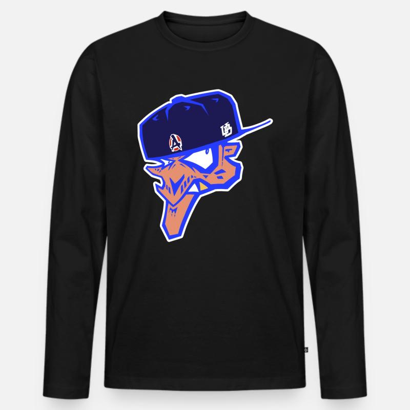 U.B. - Männer Premium Bio Langarmshirt - Schwarz