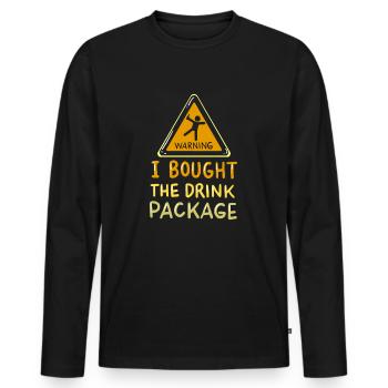 Cadeau de dictons de croisières Crusader - T-shirt manches longues Premium bio Homme - noir - Devant - Nico (187cm)