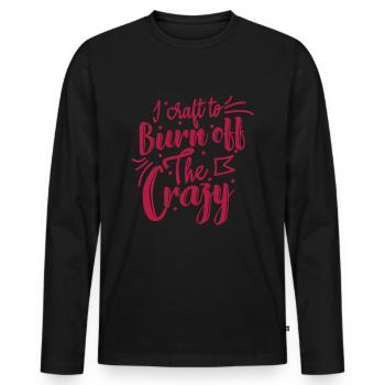 Basteln Handwerk - Männer Premium Bio Langarmshirt - Schwarz - Vorne - Nico (187cm)