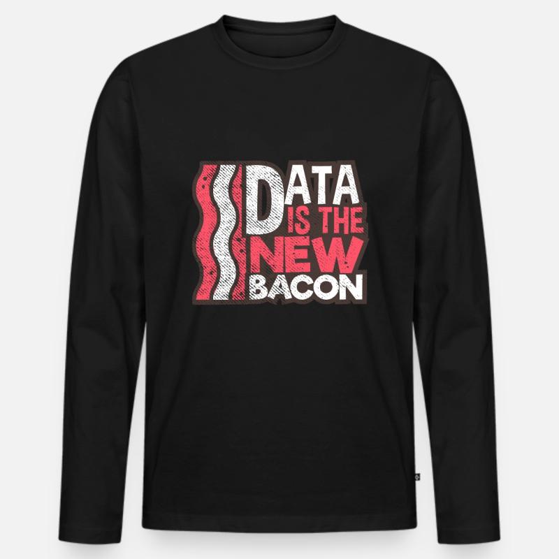 Computer scientist coding Men's Premium Organic Long Sleeve Shirt