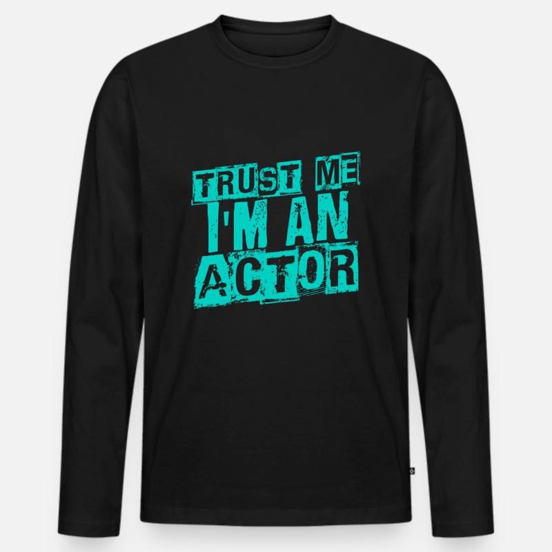 Schauspieler - Männer Premium Bio Langarmshirt - Schwarz