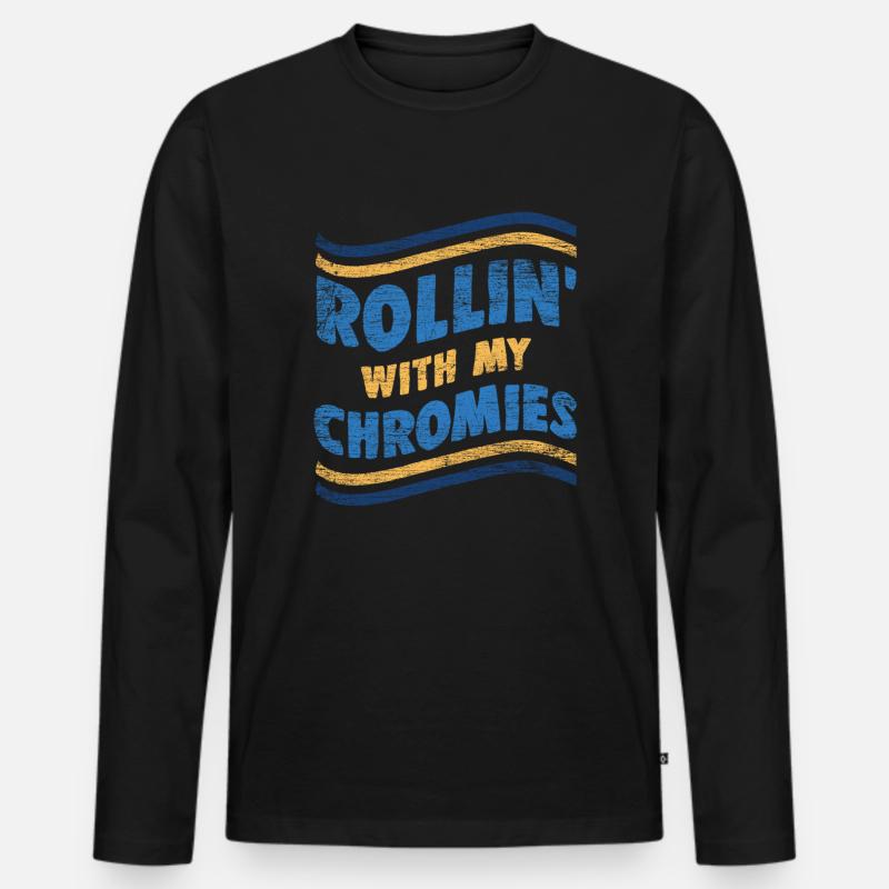 Down Syndrom - Männer Premium Bio Langarmshirt - Schwarz