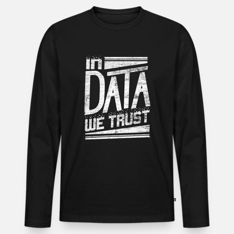 Informatik Nerd Coding - Männer Premium Bio Langarmshirt - Schwarz