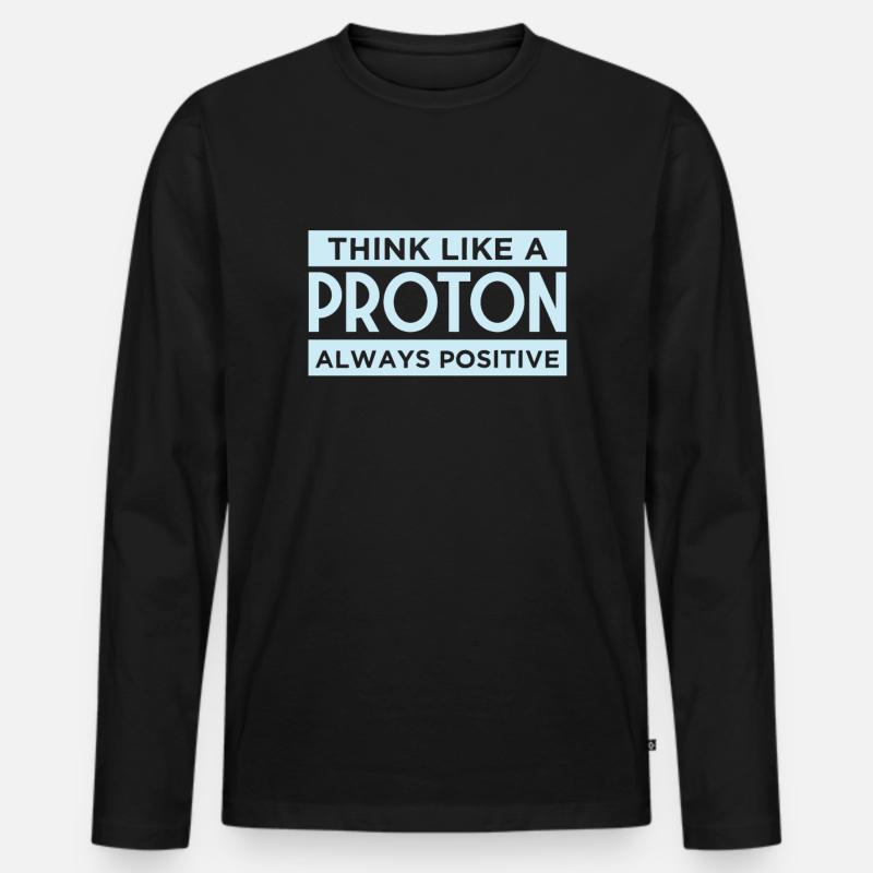 Physik Wissenschaft - Männer Premium Bio Langarmshirt - Schwarz