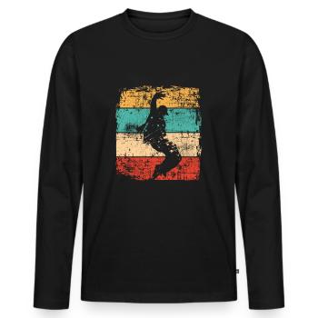 Breakdance Breakdancer - Männer Premium Bio Langarmshirt - Schwarz - Vorne - Nico (187cm)
