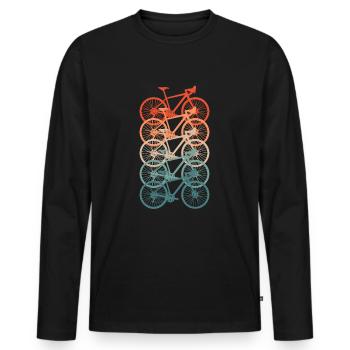 racer - Men's Premium Organic Long Sleeve Shirt - black - Front - Nico (187cm)