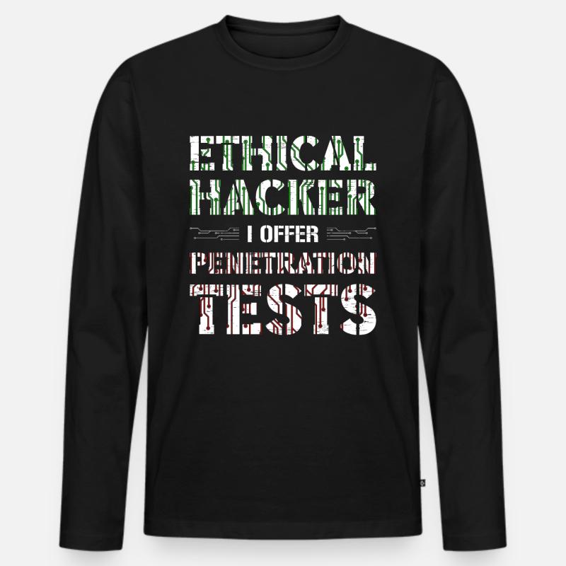 Computer Security Hacker Webentwickler Männer Premium Bio Langarmshirt