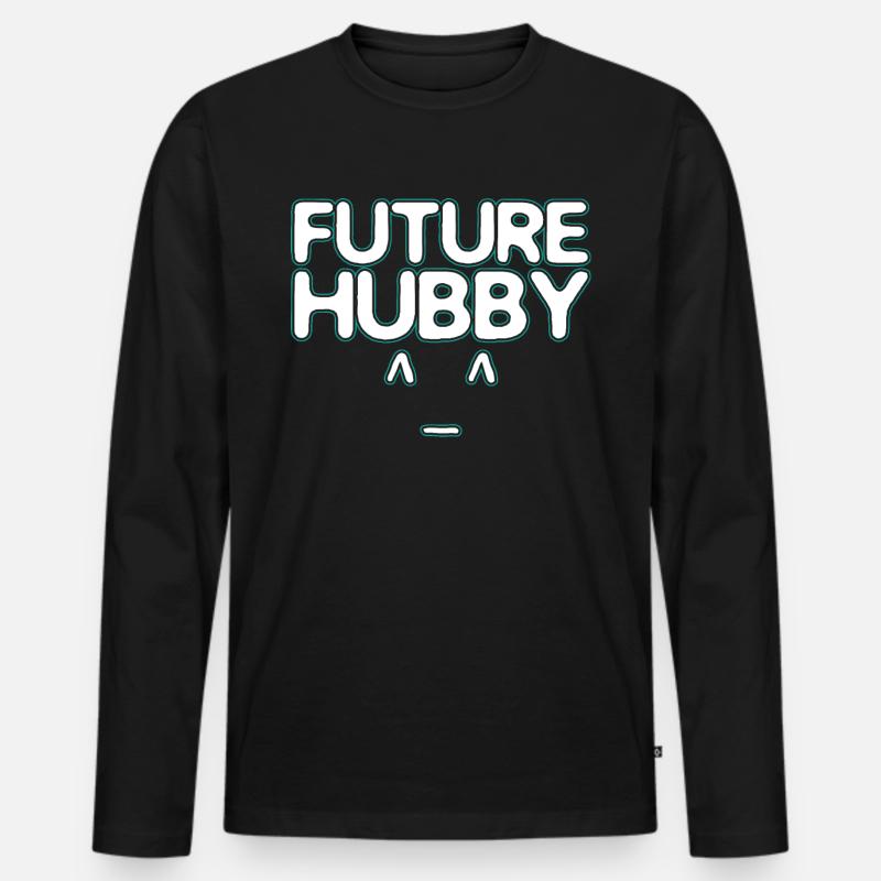 Zukünftiger Ehemann - Männer Premium Bio Langarmshirt - Schwarz
