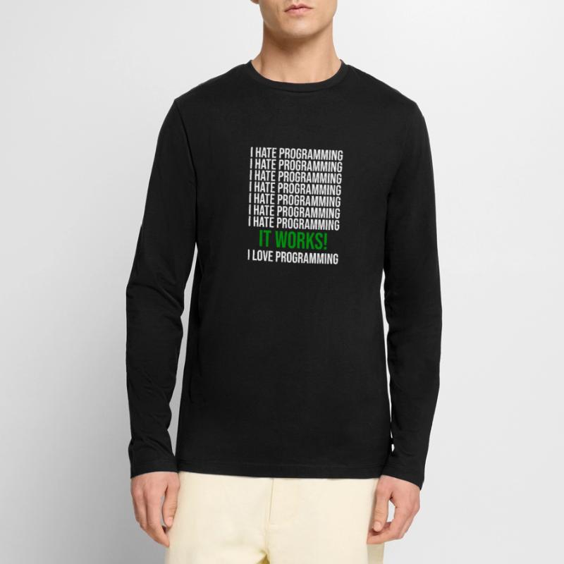 Programming Funny saying for programmers Men's Premium Organic Long Sleeve Shirt