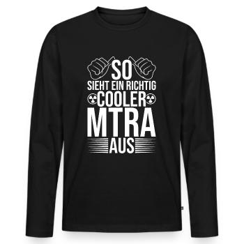 MTRA Medizinisch-Technischer Radiologie Mta - Männer Premium Bio Langarmshirt - Schwarz - Vorne - Nico (187cm)