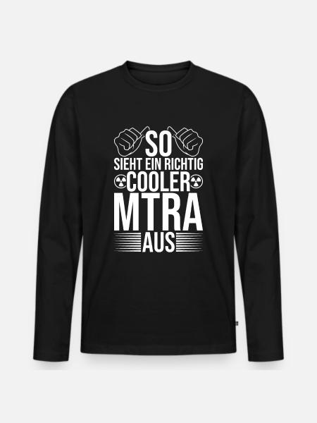MTRA Medizinisch-Technischer Radiologie Mta - Männer Premium Bio Langarmshirt - Schwarz