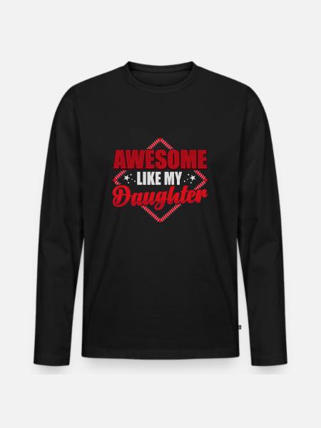 Father's Day - Men's Premium Organic Long Sleeve Shirt - black