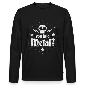 Musique Metal - T-shirt manches longues Premium bio Homme - noir - Devant - Nico (187cm)