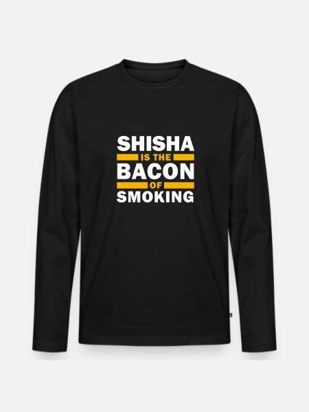 Shisha Hookah Wasserpfeife - Men's Premium Organic Long Sleeve Shirt - black