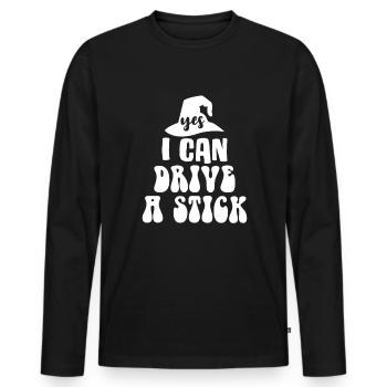 Halloween - Men's Premium Organic Long Sleeve Shirt - black - Front - Nico (187cm)