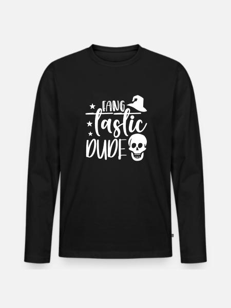 Halloween - Men's Premium Organic Long Sleeve Shirt - black