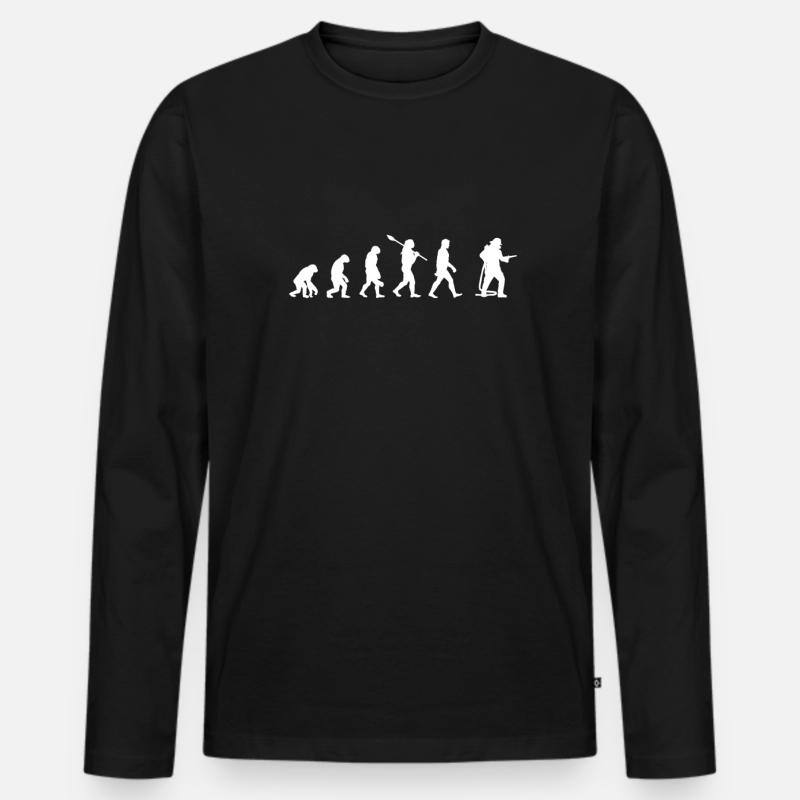 Evolution Firefighter Firefighter - Men's Premium Organic Long Sleeve Shirt - black