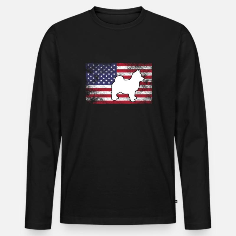Pomsky - Männer Premium Bio Langarmshirt - Schwarz