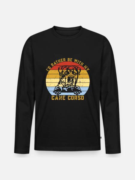 Gaming Dog - Men's Premium Organic Long Sleeve Shirt - black