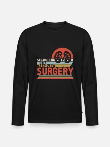 Kidney donor - Men's Premium Organic Long Sleeve Shirt - black