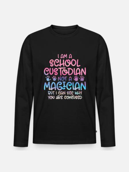 School officials - Men's Premium Organic Long Sleeve Shirt - black